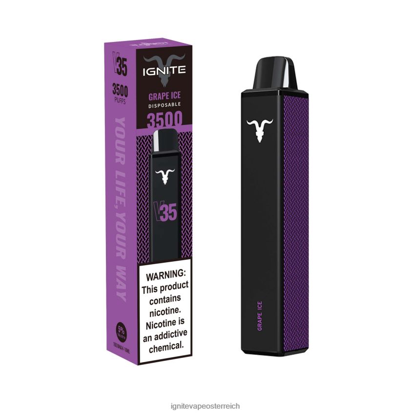 IGNITE Wien - IGNITE V35 Vape-Stift 02LT00133 Traubeneis