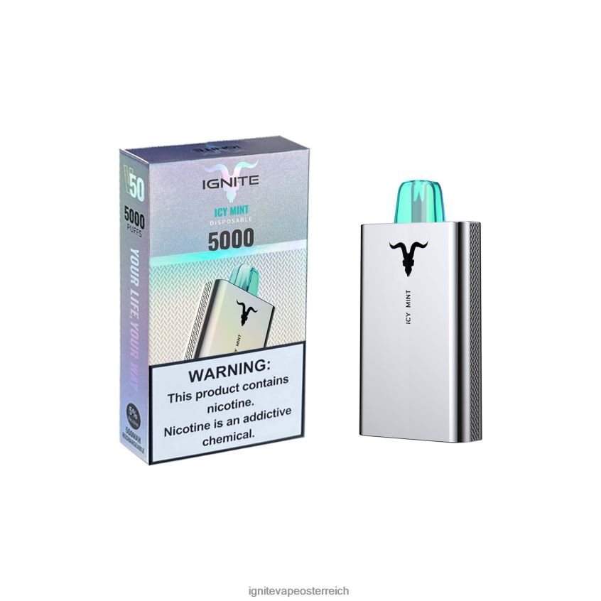 IGNITE Store - IGNITE V50 Vape-Stift 02LT00158 eisige Minze