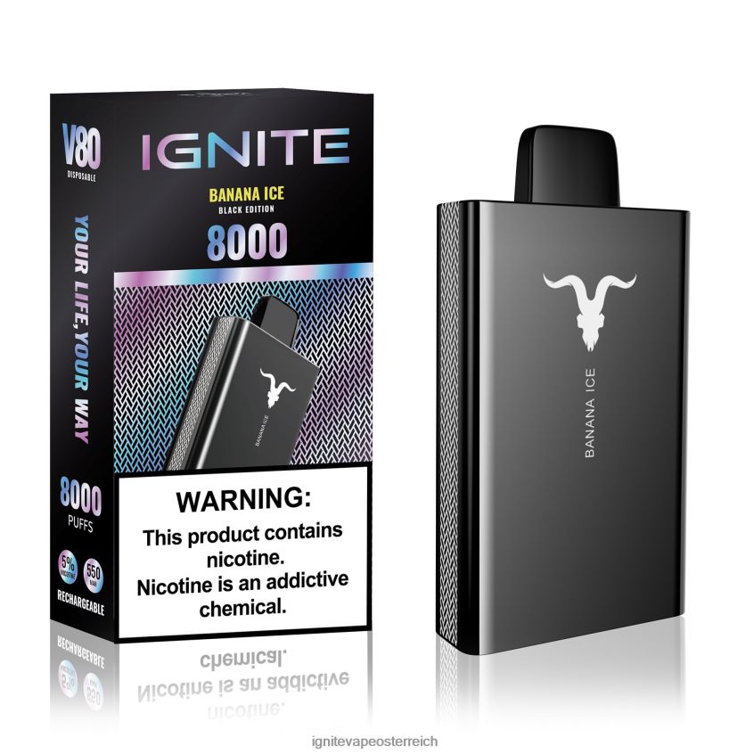 Best IGNITE Flavors - IGNITE V80 Vape-Stift 02LT0040 Bananeneis